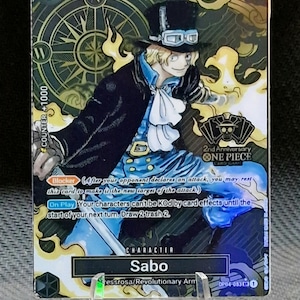 One Piece-Ersatzkarte Holo – Sabo OP04-083 Charakter-Spezialwaren-Set zum zweiten Jahrestag