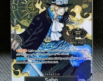 One Piece Proxy Card Holo - Sabo OP04-083 Character Second One Piece Proxy Card Holo - Sabo OP04-083 Character Second