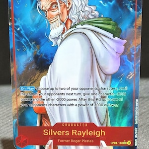 Carte proxy One Piece Holo - Personnage Silvers Rayleigh OP08-118
