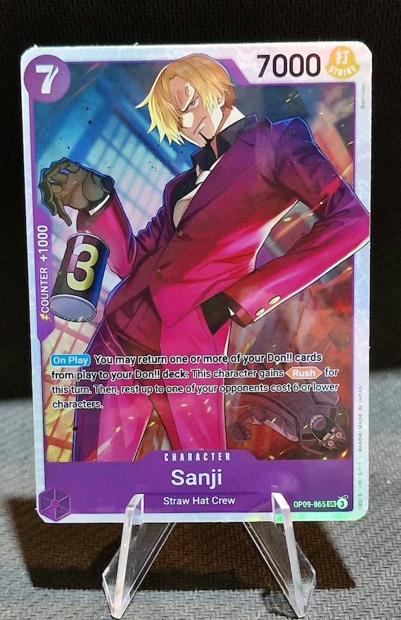 ザンジページ One Piece Proxy Card Holo - Sanji OP09-065 Character - Etsy Norway