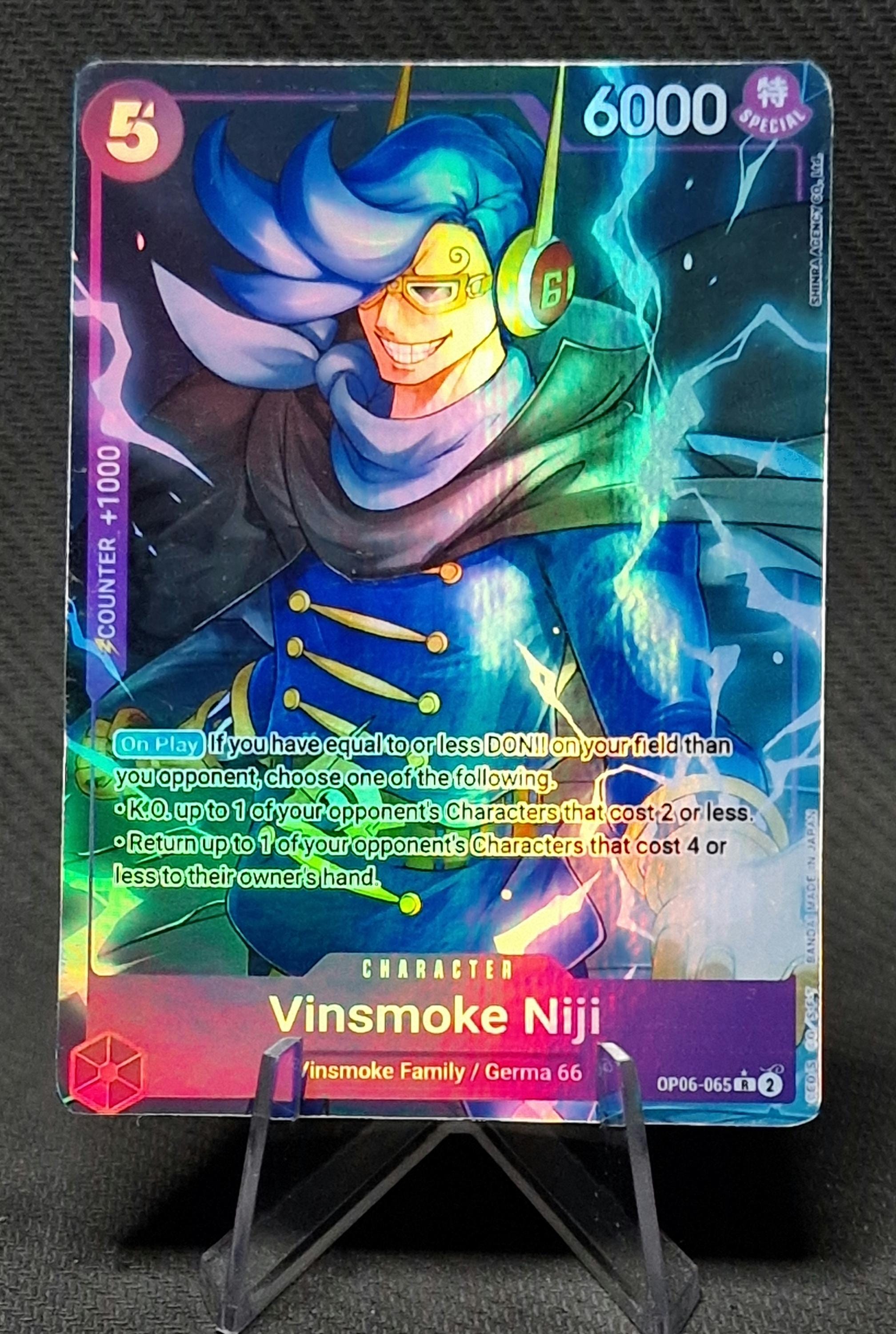 ワンピース ryo OP06-065 R Vinsmoke Niji FOIL One Piece Card Game The Best