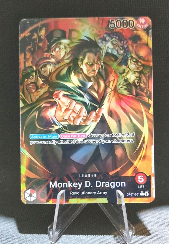 One Piece Proxy Card Holo - Monkey D. Dragon Leader OP07-001 Alt