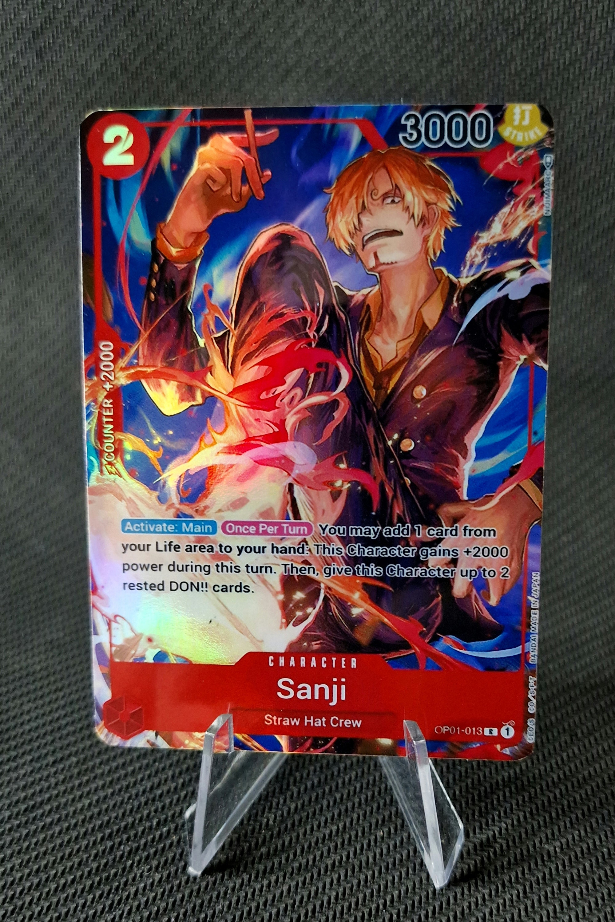 One Piece Proxy Card Holo - Sanji OP01-013 Character - Etsy