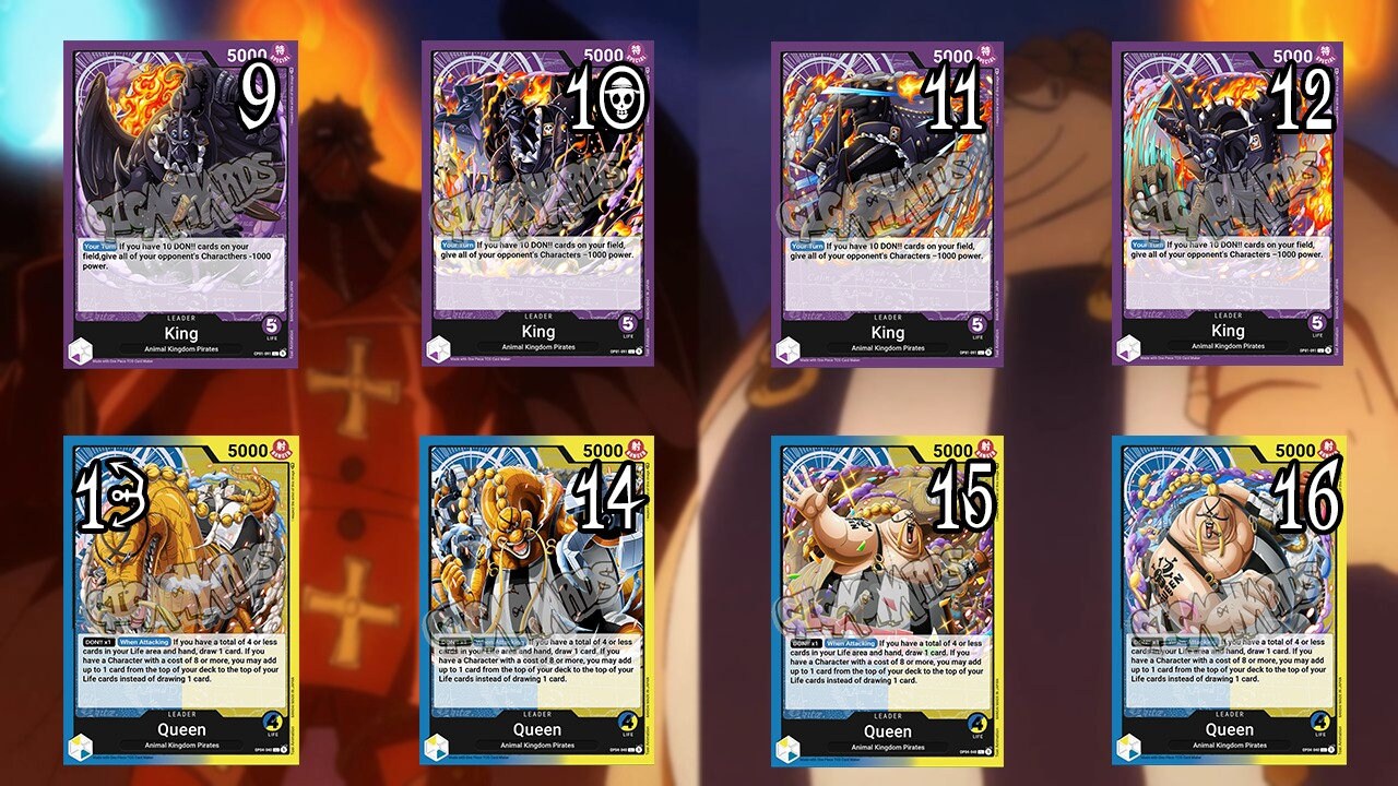 One Piece Leader Custom Card Trading Game Kaido King Queen Big Mom Katakuri  Shanks Whitebeard Vivi Rebecca - Etsy