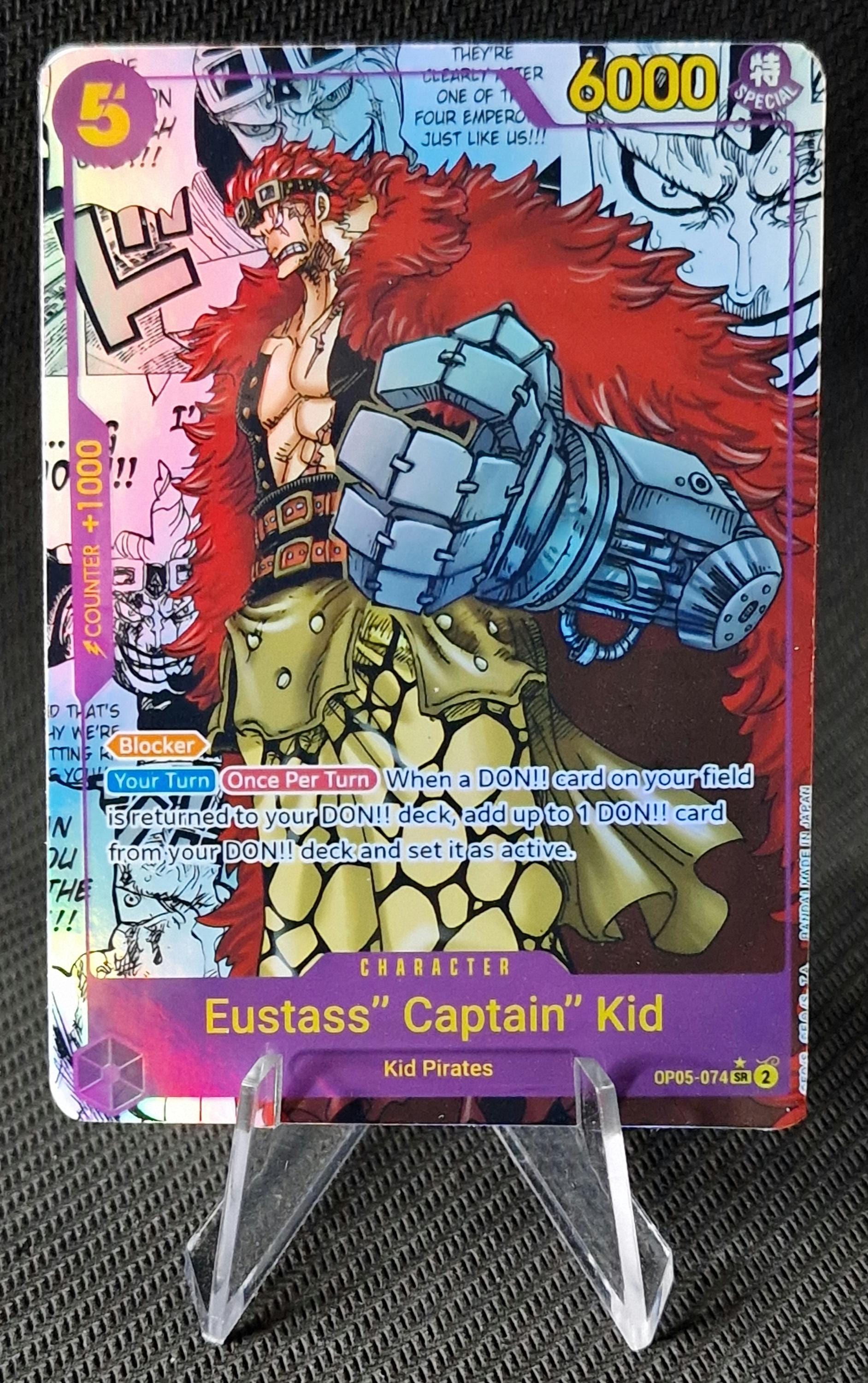 One piece character manga art custom card proxy Eustass 'Captain' Kid OP 05