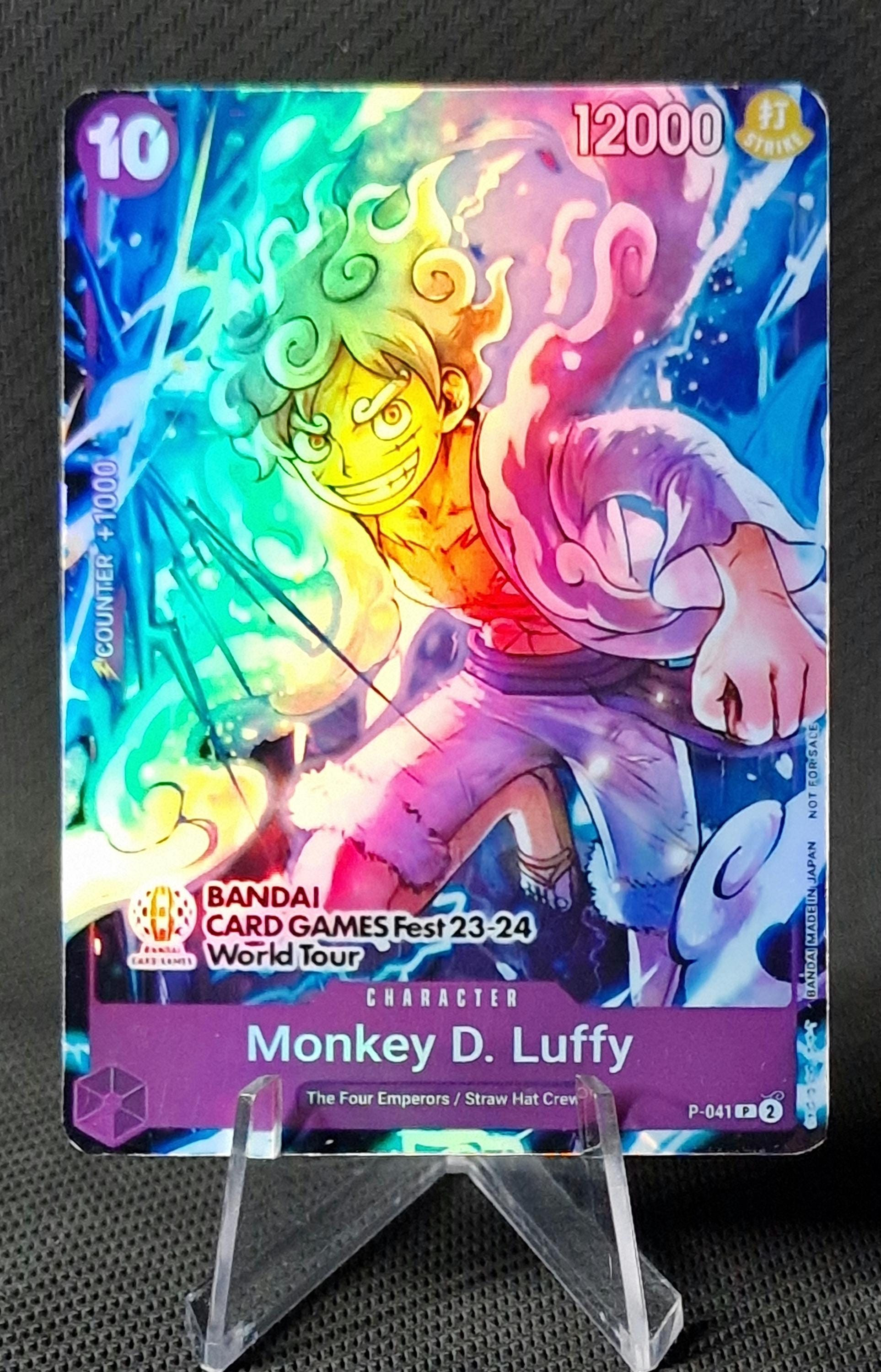 One Piece Proxy Card Holo - Monkey D. Luffy P-041 Games Fest 23-24