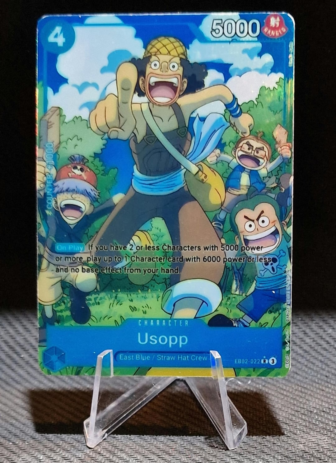 One Piece Proxy Card Holo - Usopp EB02-022 Character - Etsy