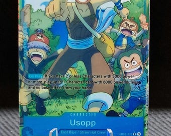 One Piece Proxy Card Holo - Usopp EB02-022 Character - Etsy