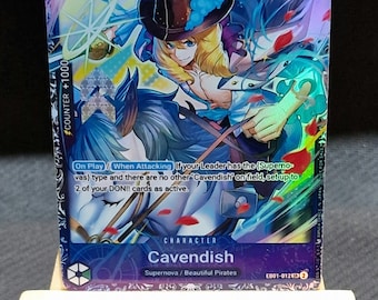 One Piece proxy card Holo - Cavendish EB01-012 Championship Promo Flagship Battle Top 8