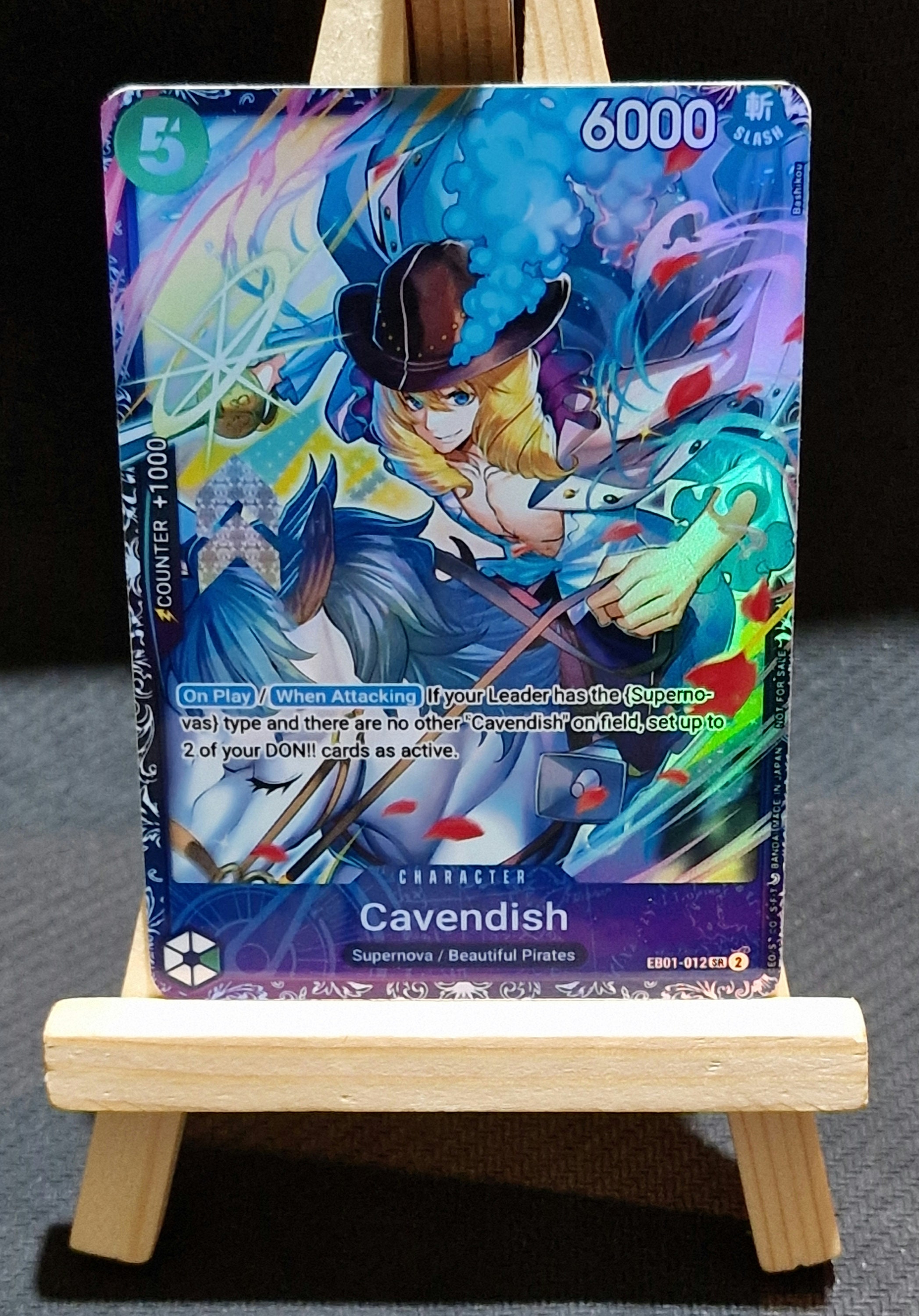 One Piece Proxy Card Holo - Cavendish EB01-012 Championship Promo