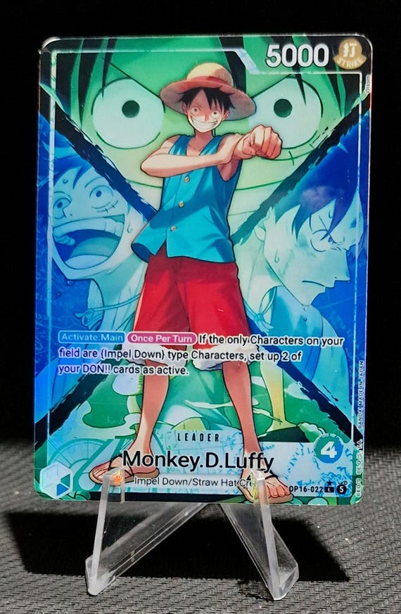 One Piece Proxy Card Holo - Monkey D. Luffy Leader OP16-022 Alt