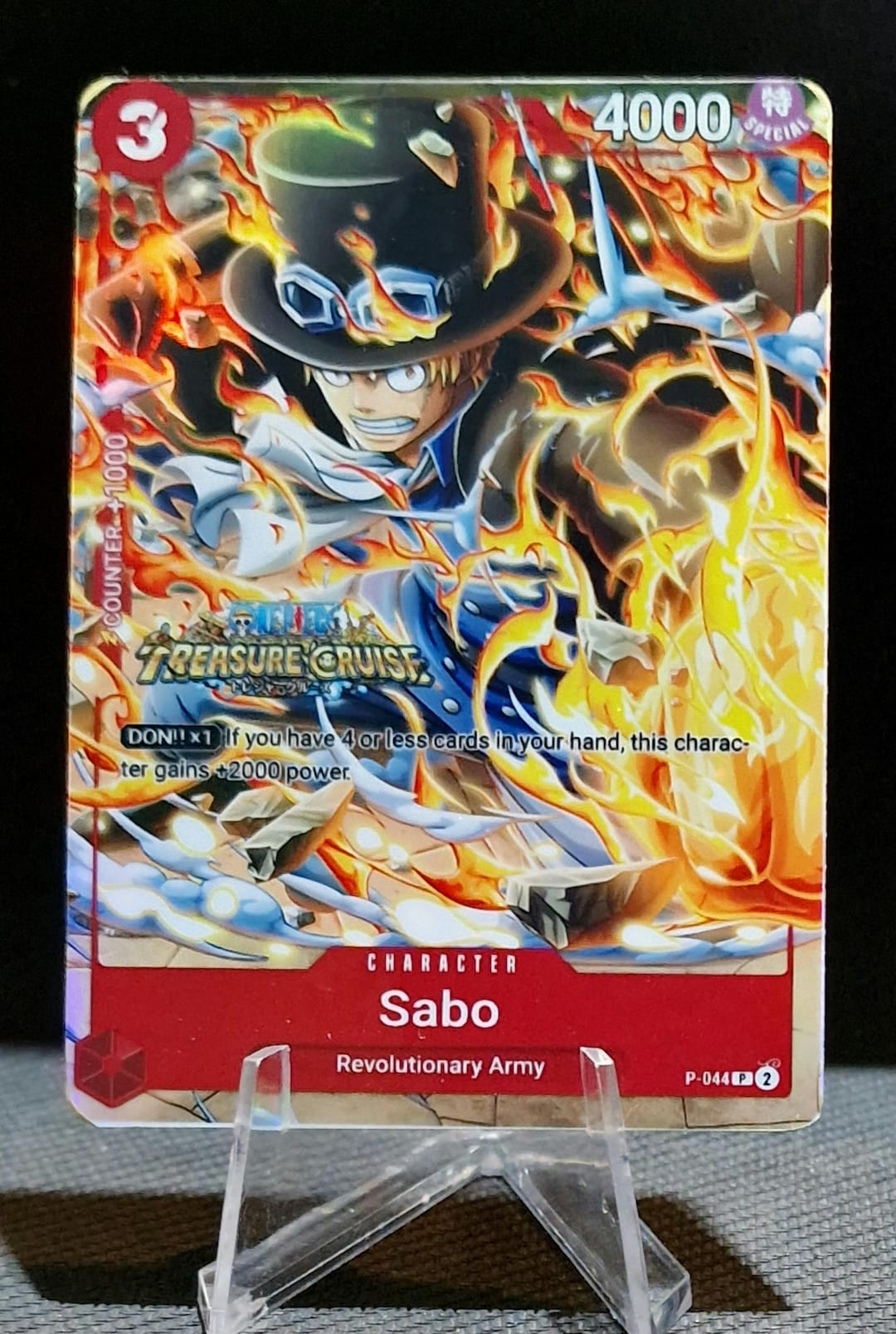 One Piece Proxy Card Holo - SABO P-044 V Jump Treasure Cruise