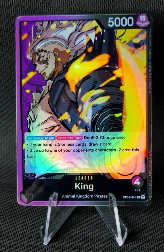 One Piece Proxy Card Holo - King Leader OP08-057 Classic One Piece Proxy Card Holo - King Leader OP08-057 Classic