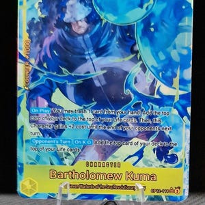 One Piece Charakter Custom Card Proxy Bartholomew Kuma OP12-119 Sec