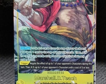Carte proxy One Piece Holo - Marshall.D.Teach OP16-119 personnage SEC Illustration alternative
