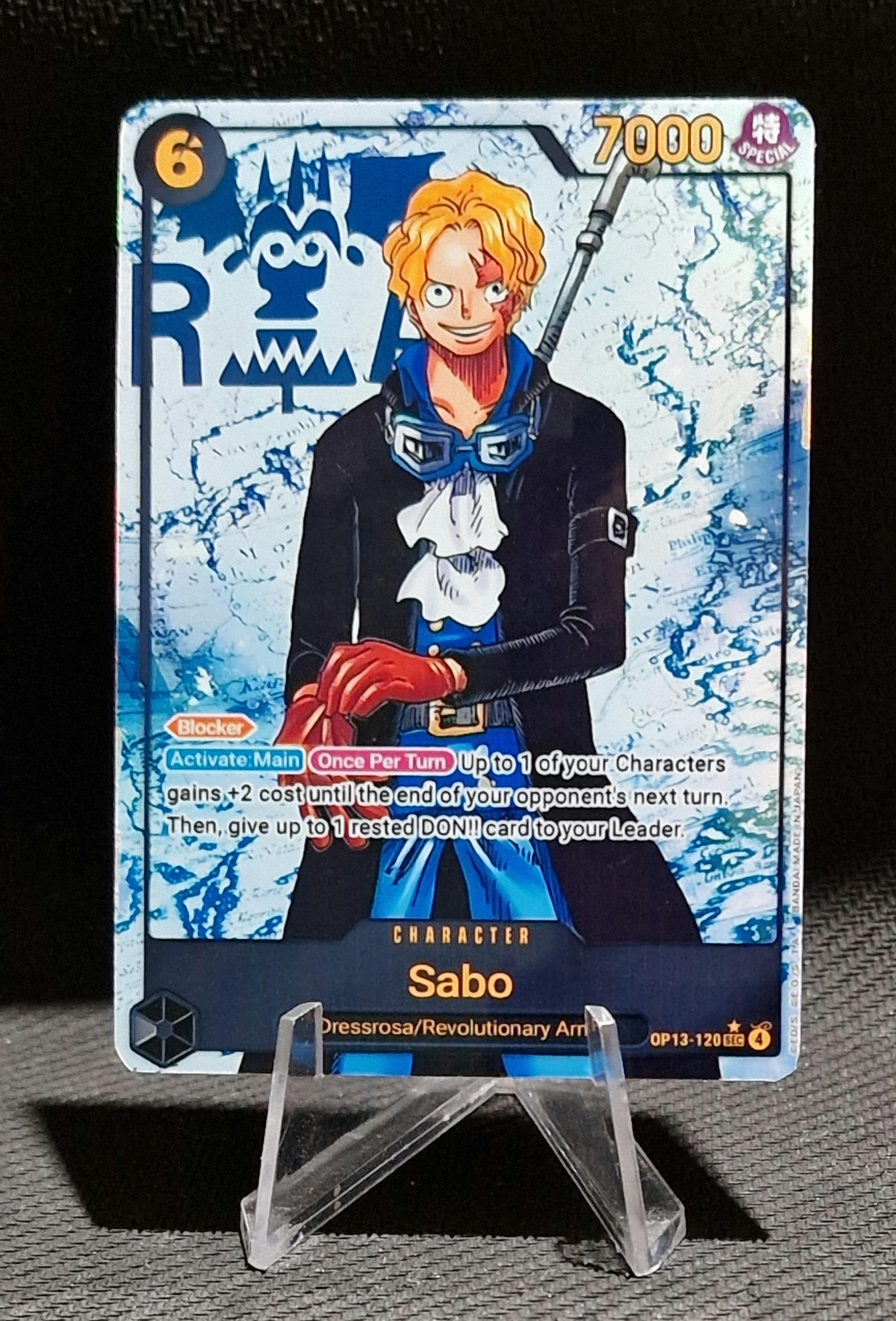 アミーボカード One Piece Character Custom Card Proxy Sabo OP13-120 Sec - Etsy