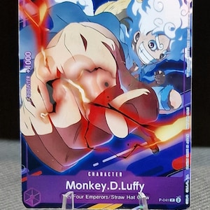 One Piece-Proxykarte Holo – Monkey D. Ruffy P-041 Gear 5 Promo Championship 2024 ENG-Version
