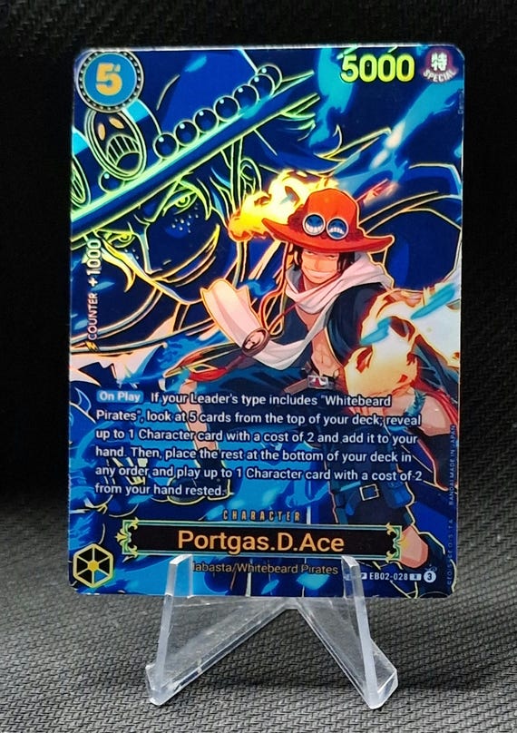 One Piece Proxy Card Holo - Portgas.d.ace EB02-028 Special Art