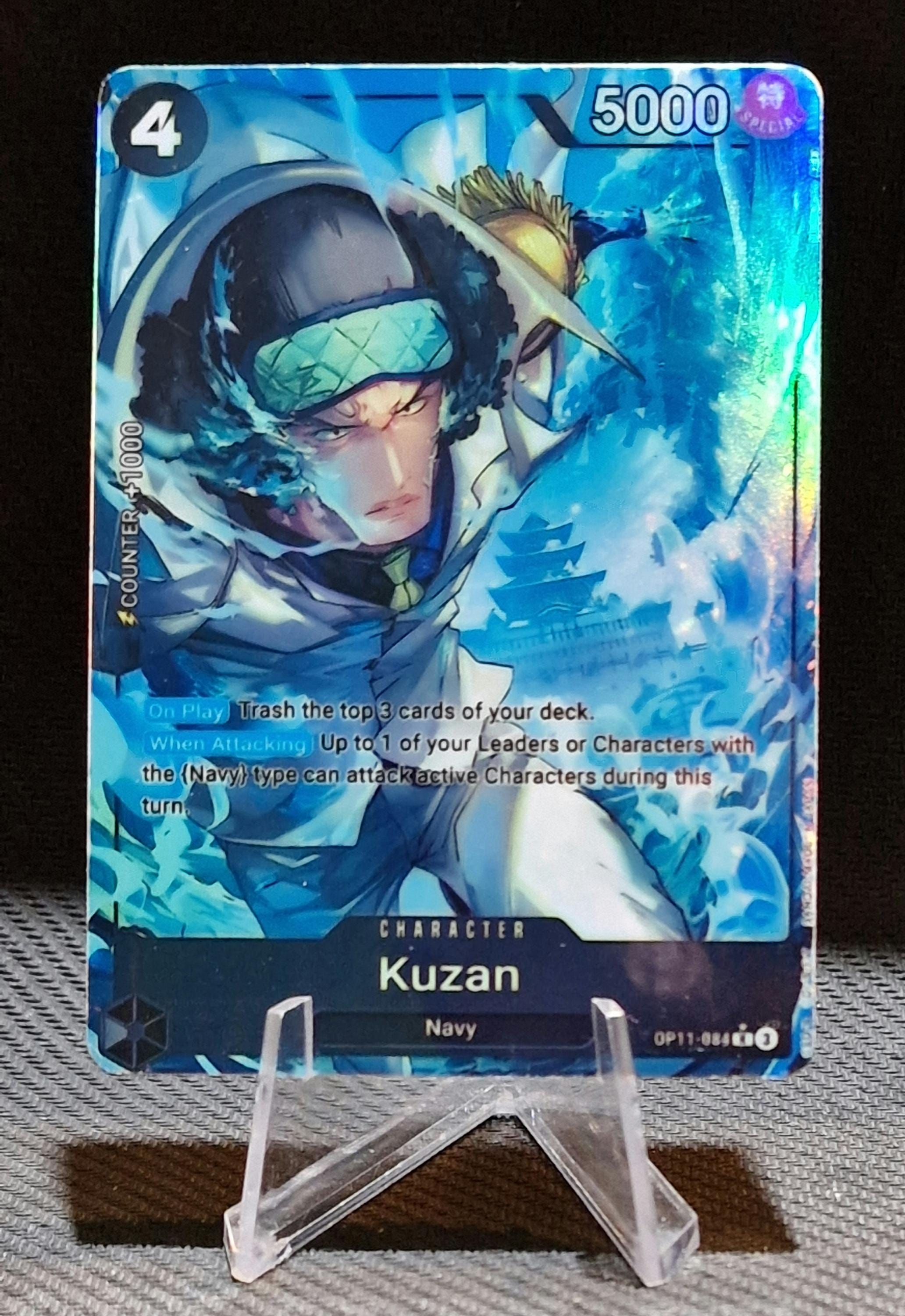 one piece card game kuzan (OP02-096) (Reprint) [Premium Booster -The Best-] 5000 [On Play] Draw 1 card.[ When Attacking] Give up to 1 of your opponents Characters STARTER DECK -BLUE Kuzan- [ST-33]
