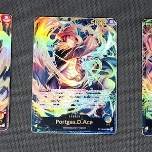One Piece proxy card Holo - Sabo Portgas D. Ace Monkey D. Luffy - ST13 Leader Set ENG version
