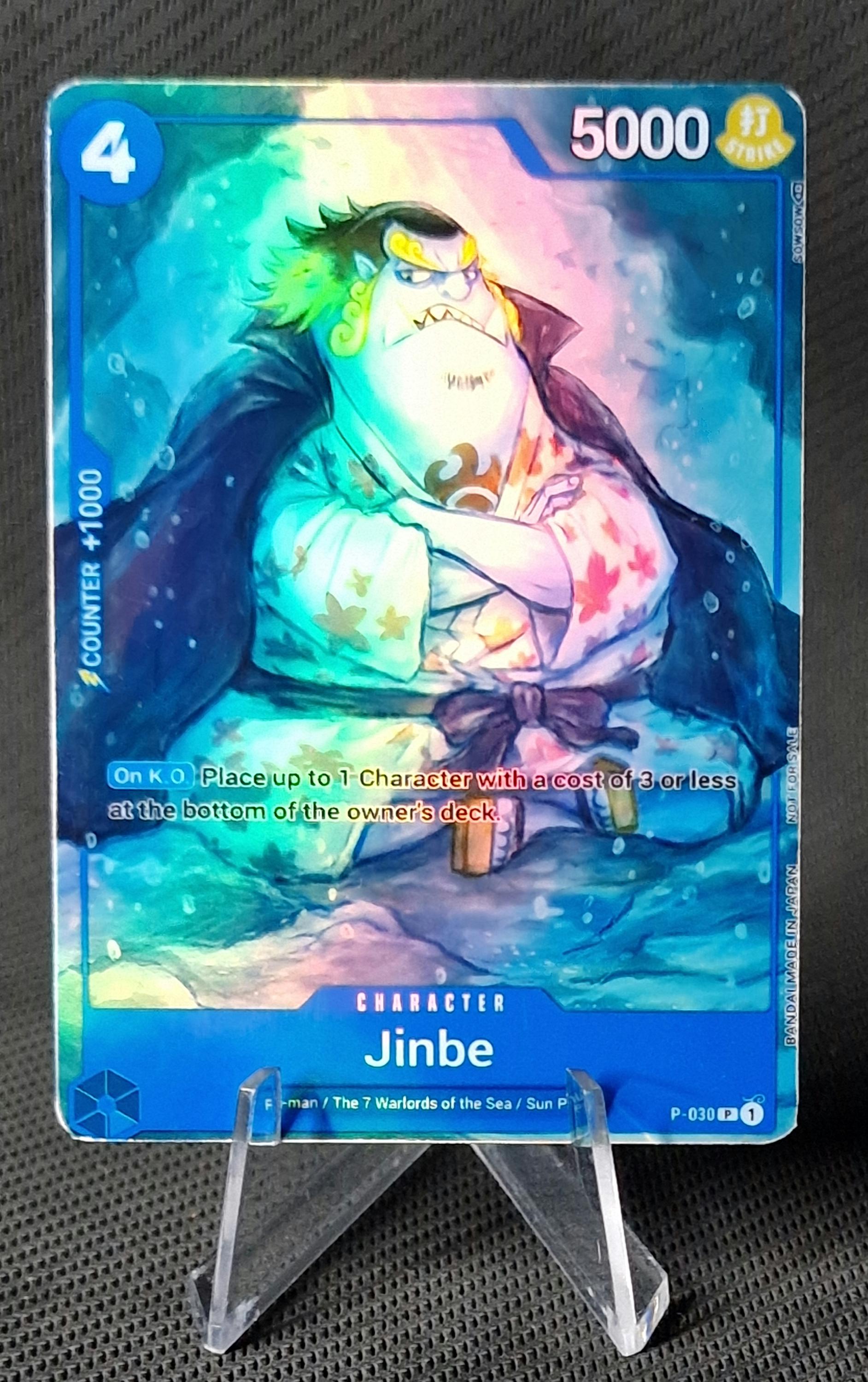 One Piece Proxy Card Holo - Jimbei P-030 Character Promotion Pack