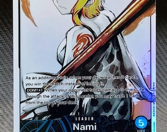 One Piece Proxy Card Holo Nami Leader OP03-040 Alt Art - Etsy