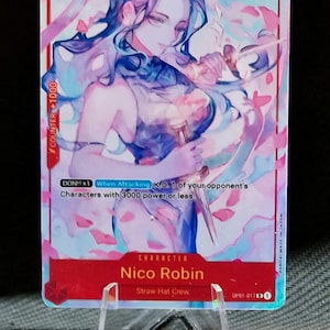 One Piece-Proxykarte Holo – Nico Robin OP01-017 Exklusive Alt-Eng-Version zum 1. Jahrestag