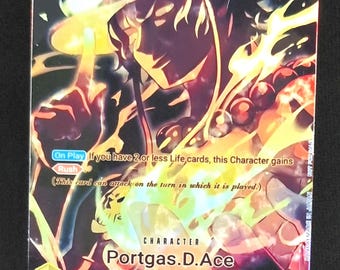 One Piece proxy card Holo - Portgas.D.Ace ST13-011 Special art OP12