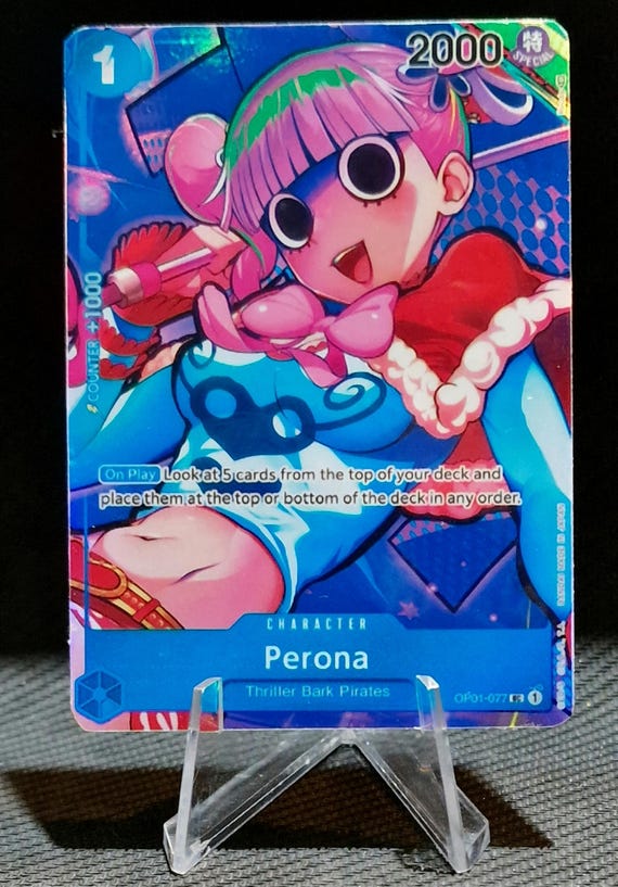 One Piece Proxy Card Holo - Perona OP01-077 Character - Etsy
