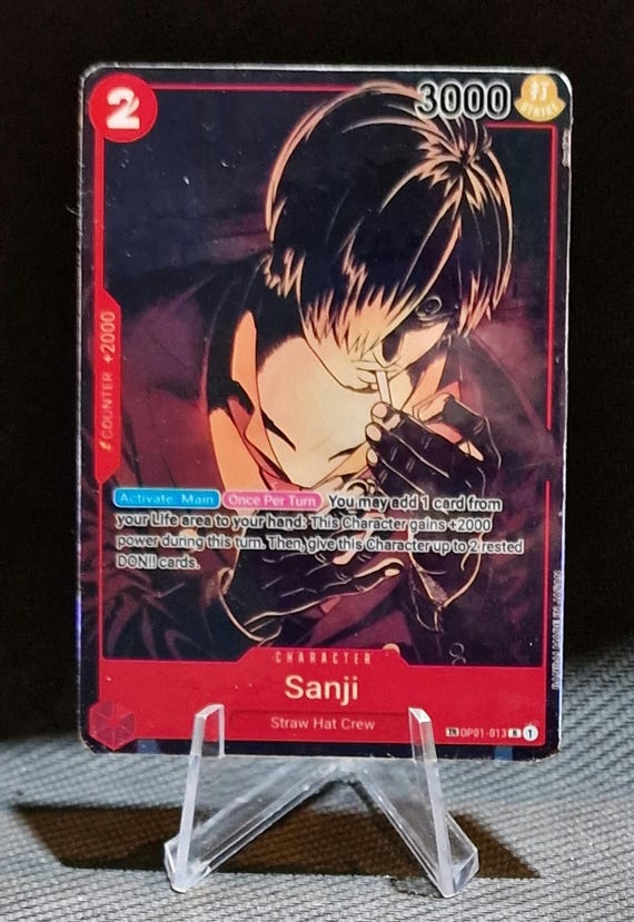 One Piece Proxy Card Holo - Sanji OP01-013 Character OP08 Treasure