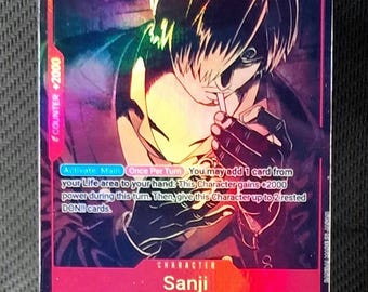 One Piece Proxy Card Holo - Sanji OP01-013 Character OP08 Treasure