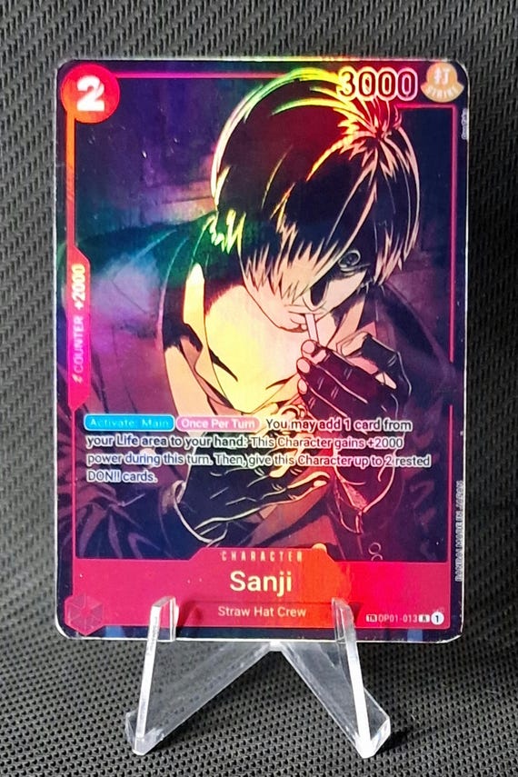 One Piece Proxy Card Holo - Sanji OP01-013 Character OP08 Treasure