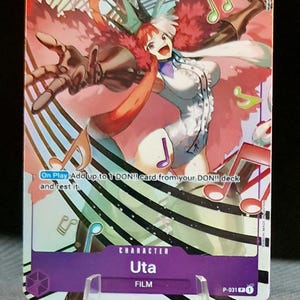One Piece proxy card Holo - Uta P-031 P character Premium Card Collection ENG version