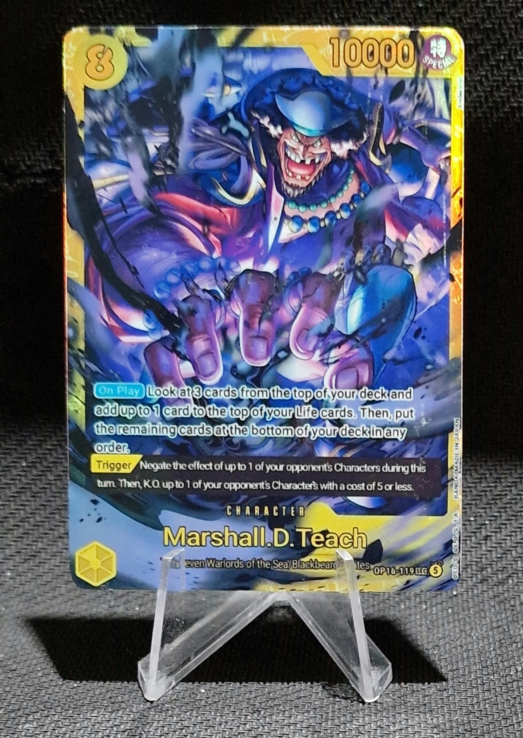 One Piece Character Custom Card Proxy Marshall.d.teach OP16-119