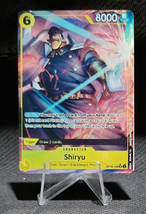 One Piece Proxy Card Holo - Shiryu OP16-108 Alt Character - Etsy