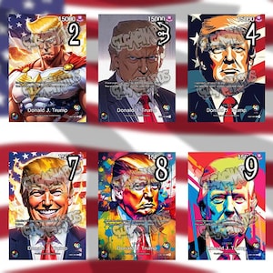 One Piece Leader Custom Card Trading game Donald Trump USA president 2024