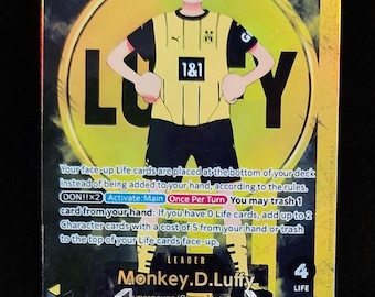 One Piece proxy card Holo - Monkey.D.Luffy Leader ST13-003 (V.3)Unnumbered Promos Borussia Dortmund