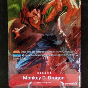 One Piece-Ersatzkarte Holo – Monkey D. Dragon OP07-015 Charakter