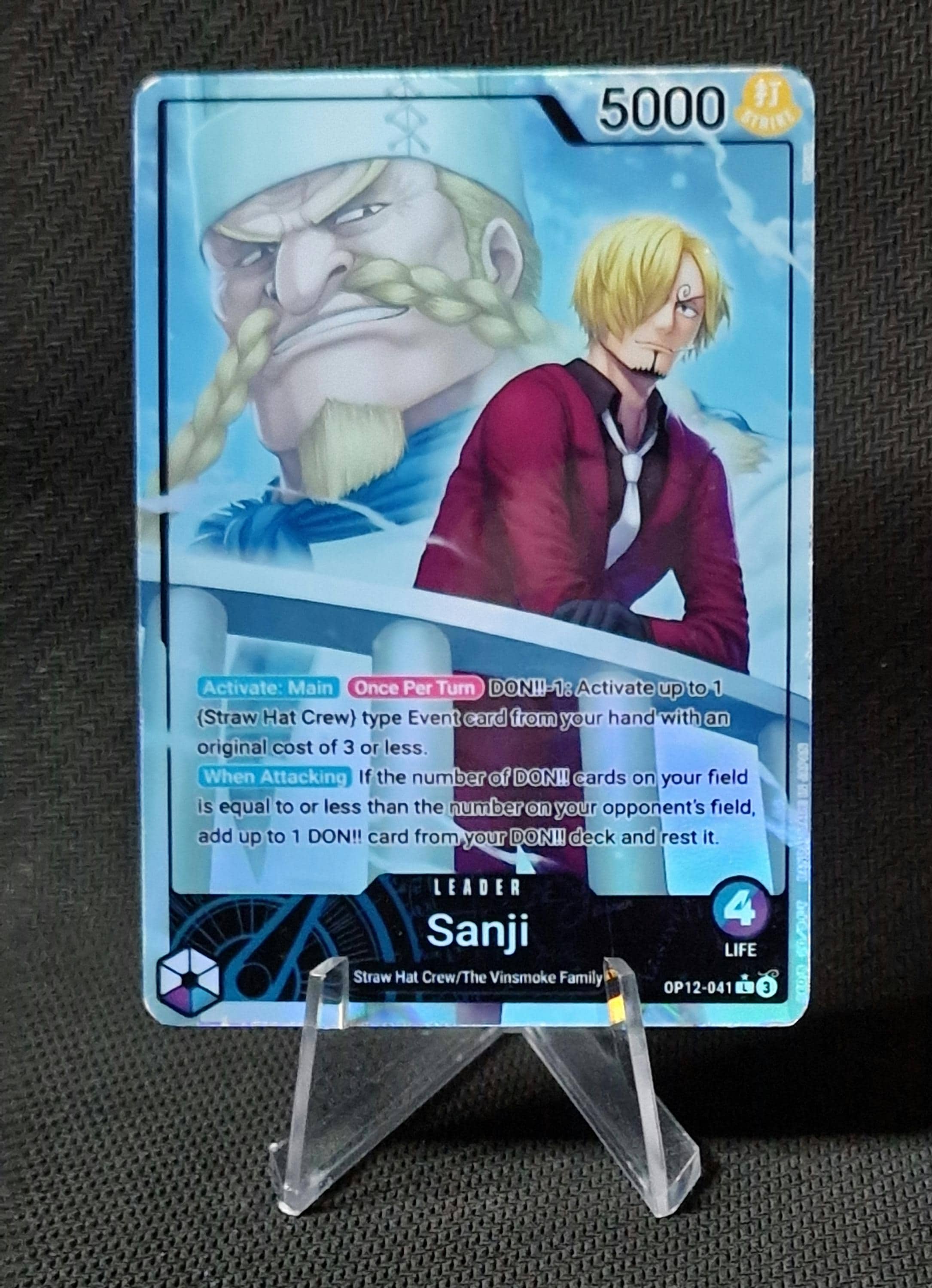 One Piece Proxy Card Holo - Sanji Leader OP12-041 Alt Art - Etsy
