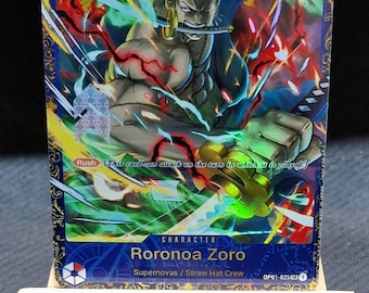 ワンピース プロキシカード ホロ - ロロノア・ゾロ OP01-025