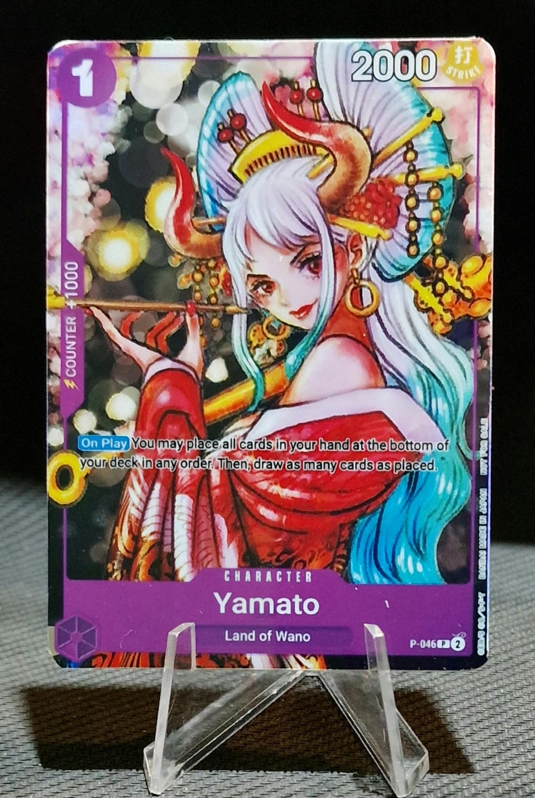One Piece Proxy Card Holo - Yamato P-046 Character Event Pack Vol