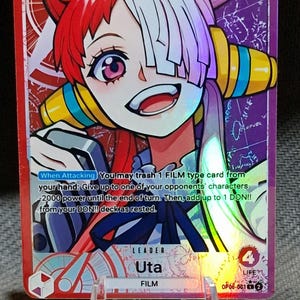 Carte proxy One Piece Holo - Uta Leader OP06-001 Alt art