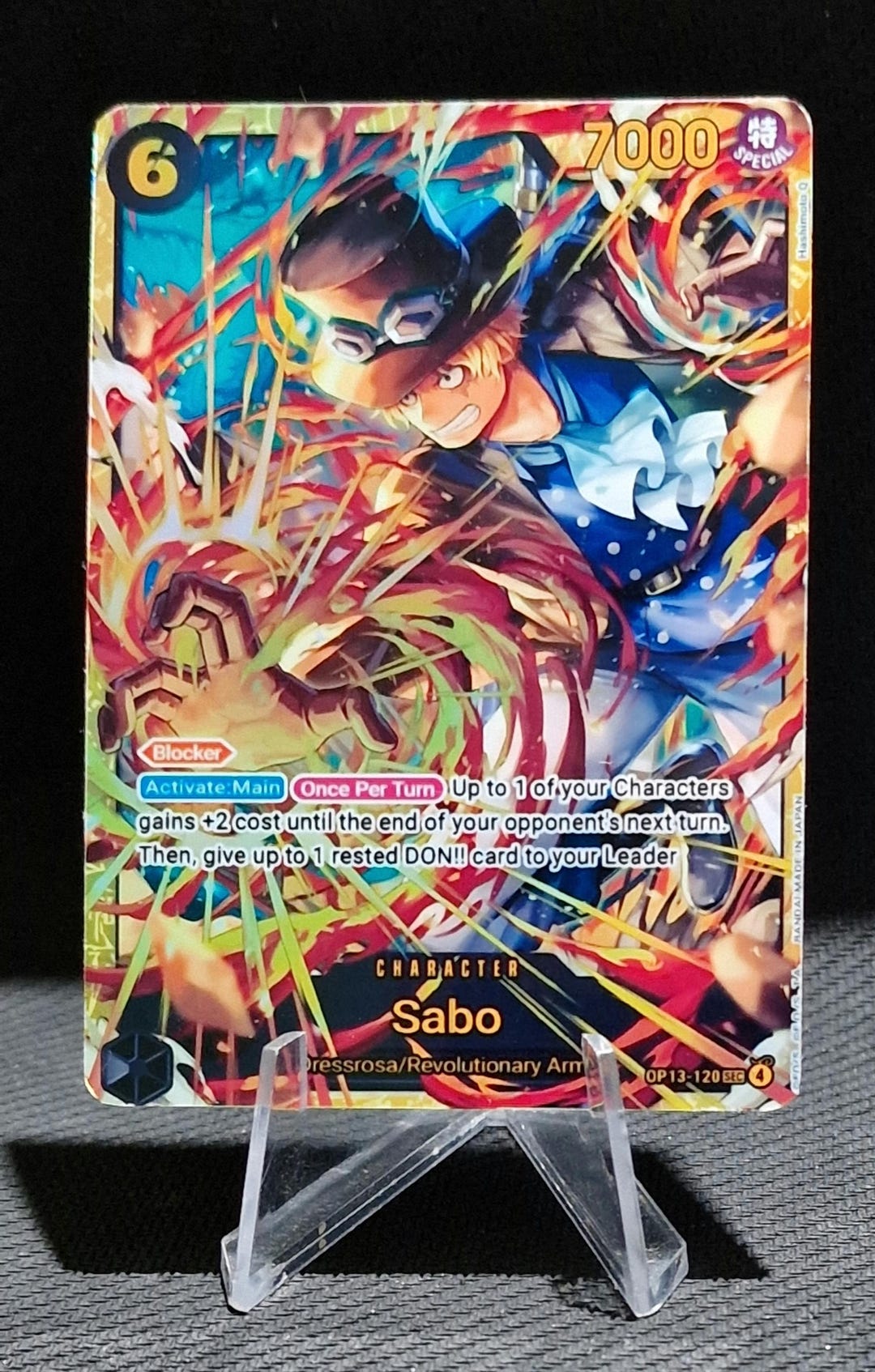 One Piece Proxy Card Holo - Sabo OP13-120 Character SEC - Etsy