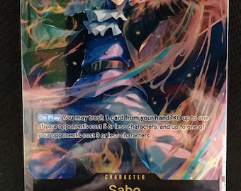One Piece Proxy Card Holo - Sabo OP07-118 Character Sec - Etsy