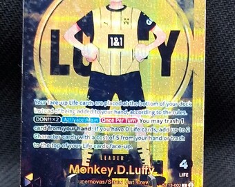 One Piece Proxy Card Holo - Monkey.d.luffy Leader ST13-003 (v.3