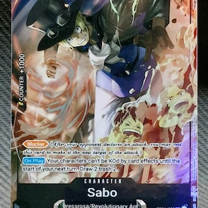 Carte proxy One Piece Holo - Sabo OP04-083 personnage Sealed Battle 2023 Vol. 1 Gagnant version ENG