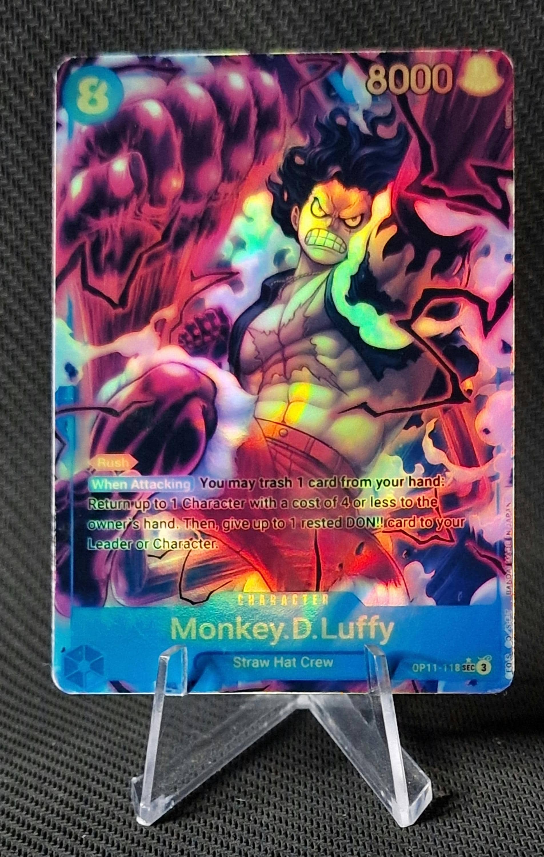 One Piece Proxy Card Holo - Monkey.d.luffy OP11-118 Character