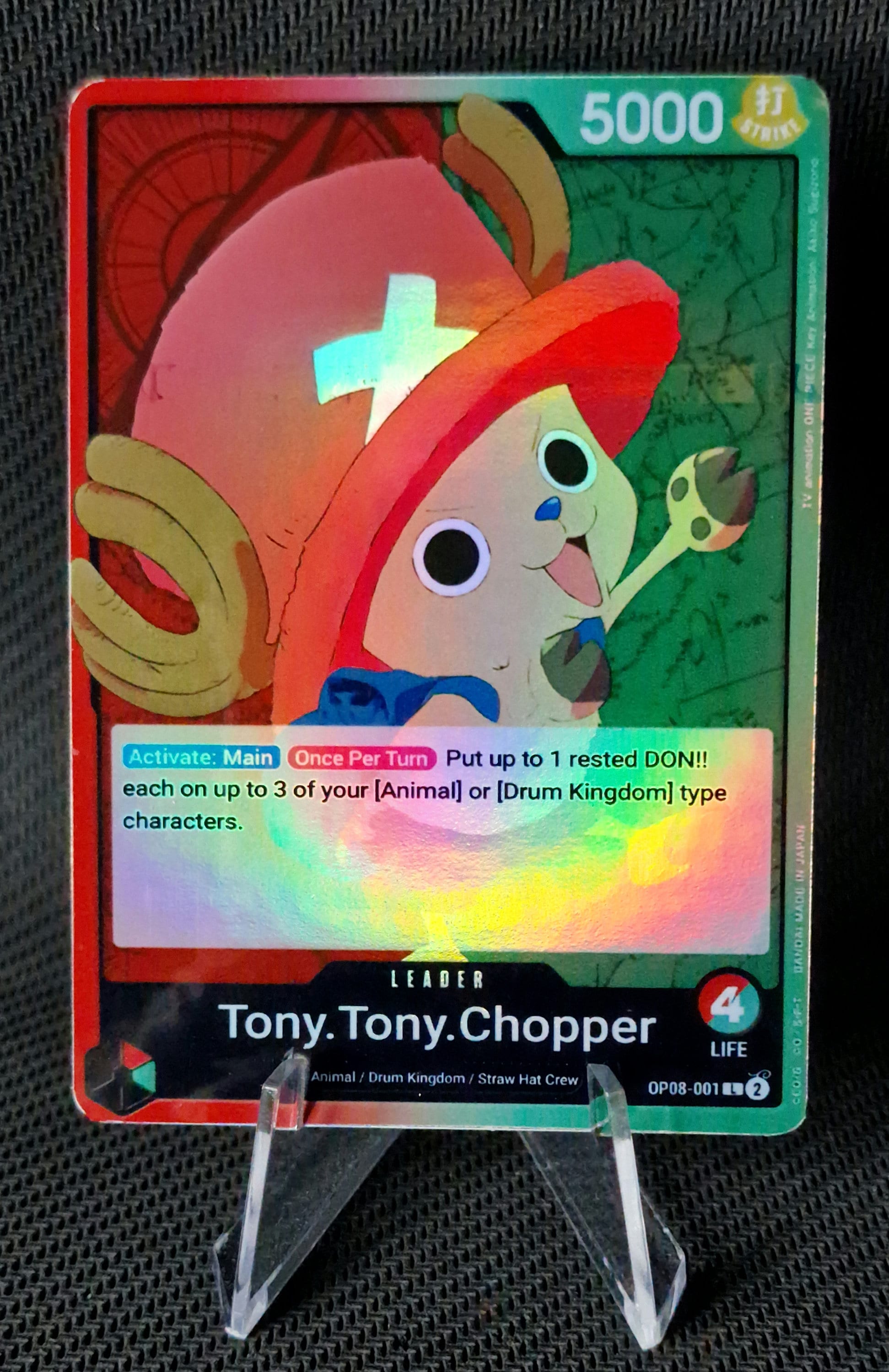 One Piece Card SEALED Monkey D. Luffy P-080 MOS BURGER Promo