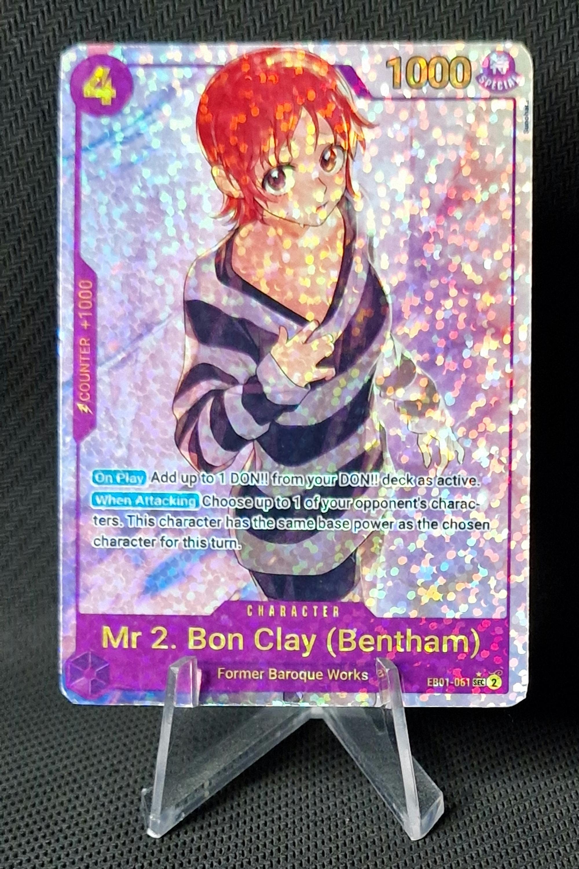 One Piece Proxy Card Holo - Mr 2. Bon Clay (bentham) EB01-061