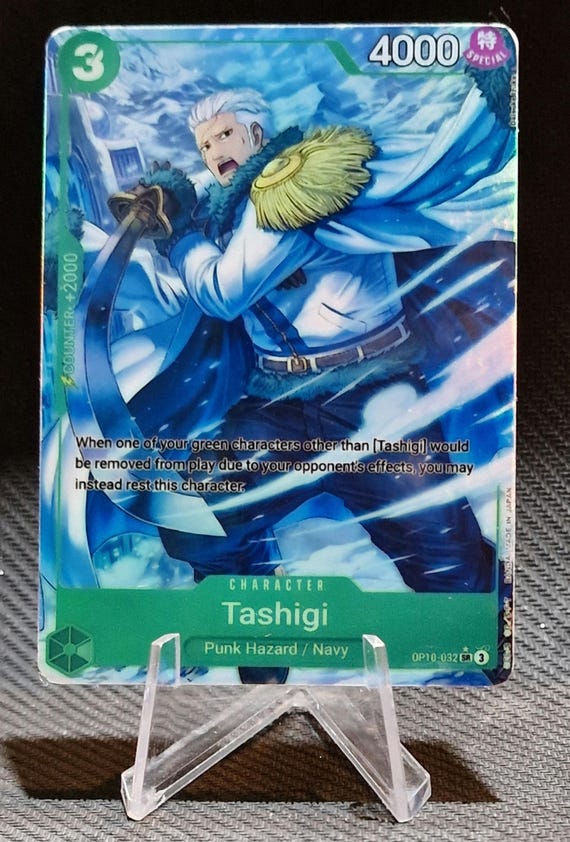 One Piece Proxy Card Holo - Tashigi OP10-032 Character Green - Etsy